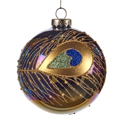 peacock christmas ornament